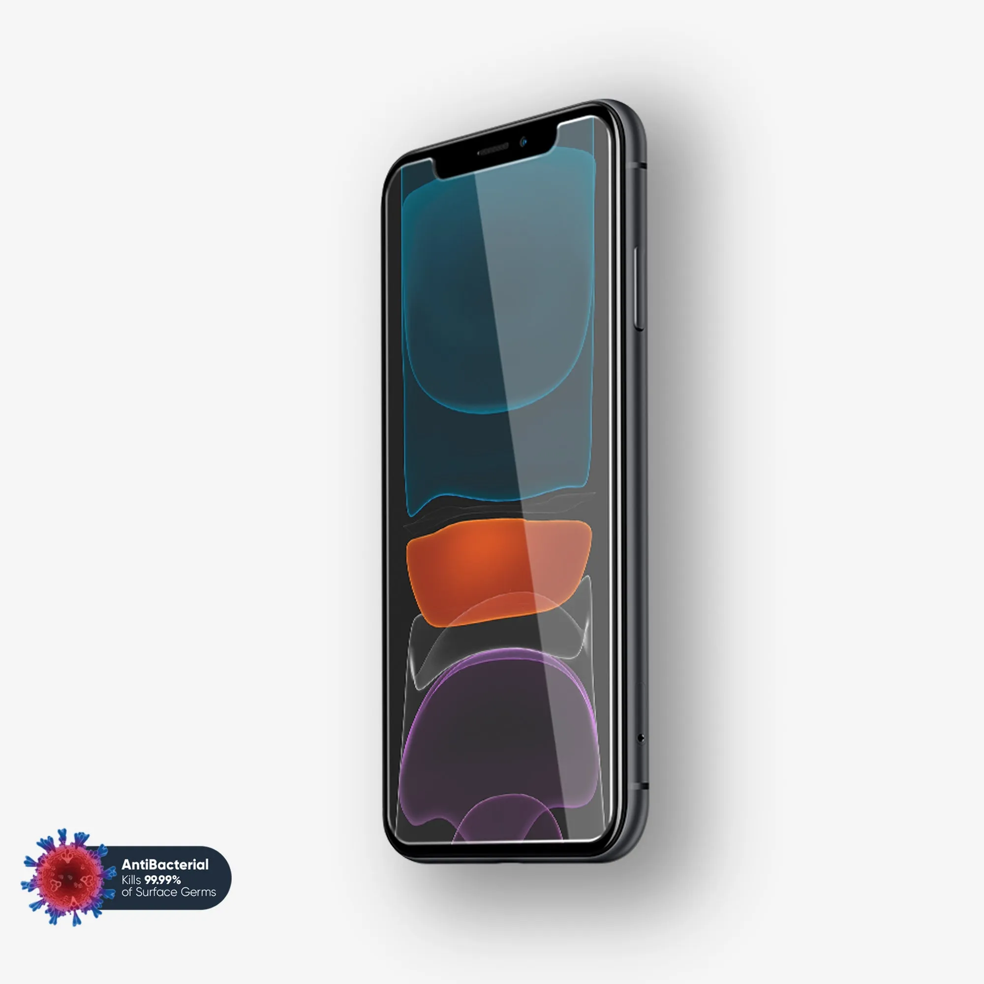 Screen Protector Plus Smart Guard NanoArmour for iPhone 11 Tempered Glass Screen Protector Antimicrobial Case Friendly