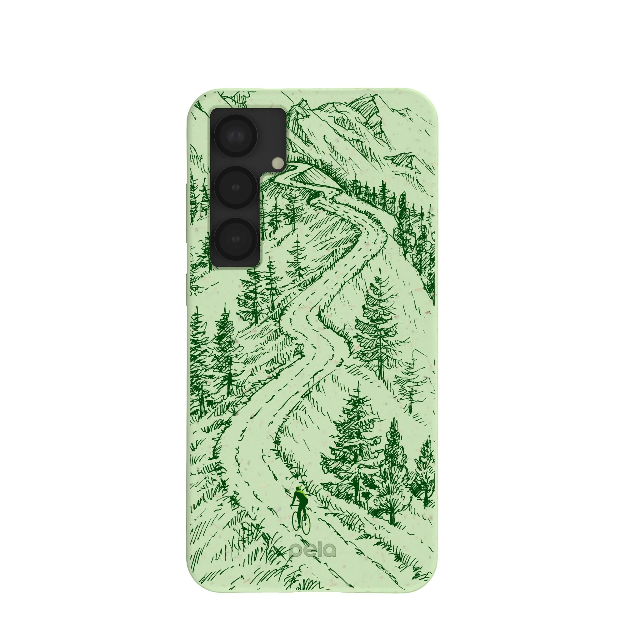premium design Sage Green Into the Mountains Samsung Galaxy S25 (Plus) Case