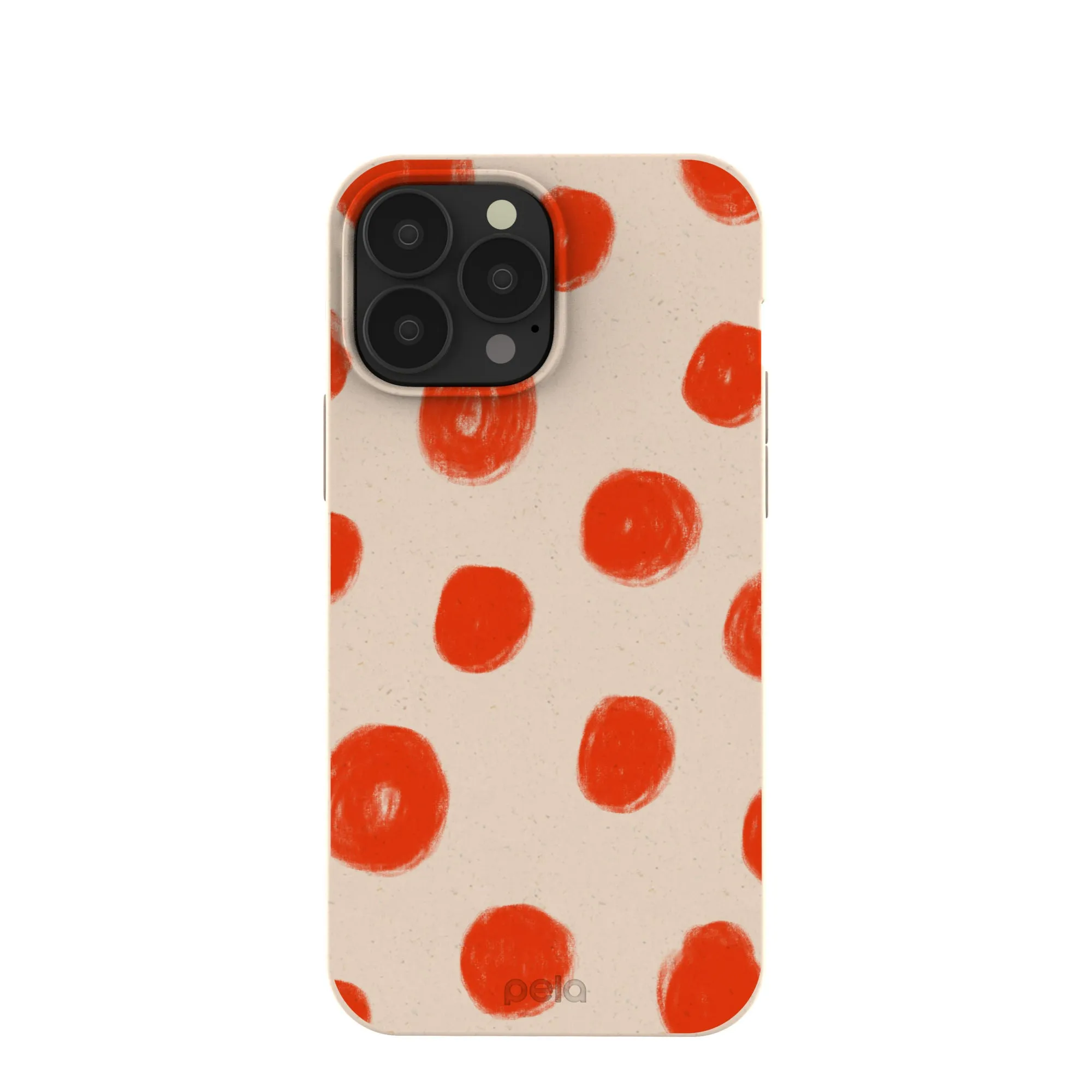 Seashell Cheery Dots iPhone 13 Pro Max Case Flexible Pattern Minimal Detail