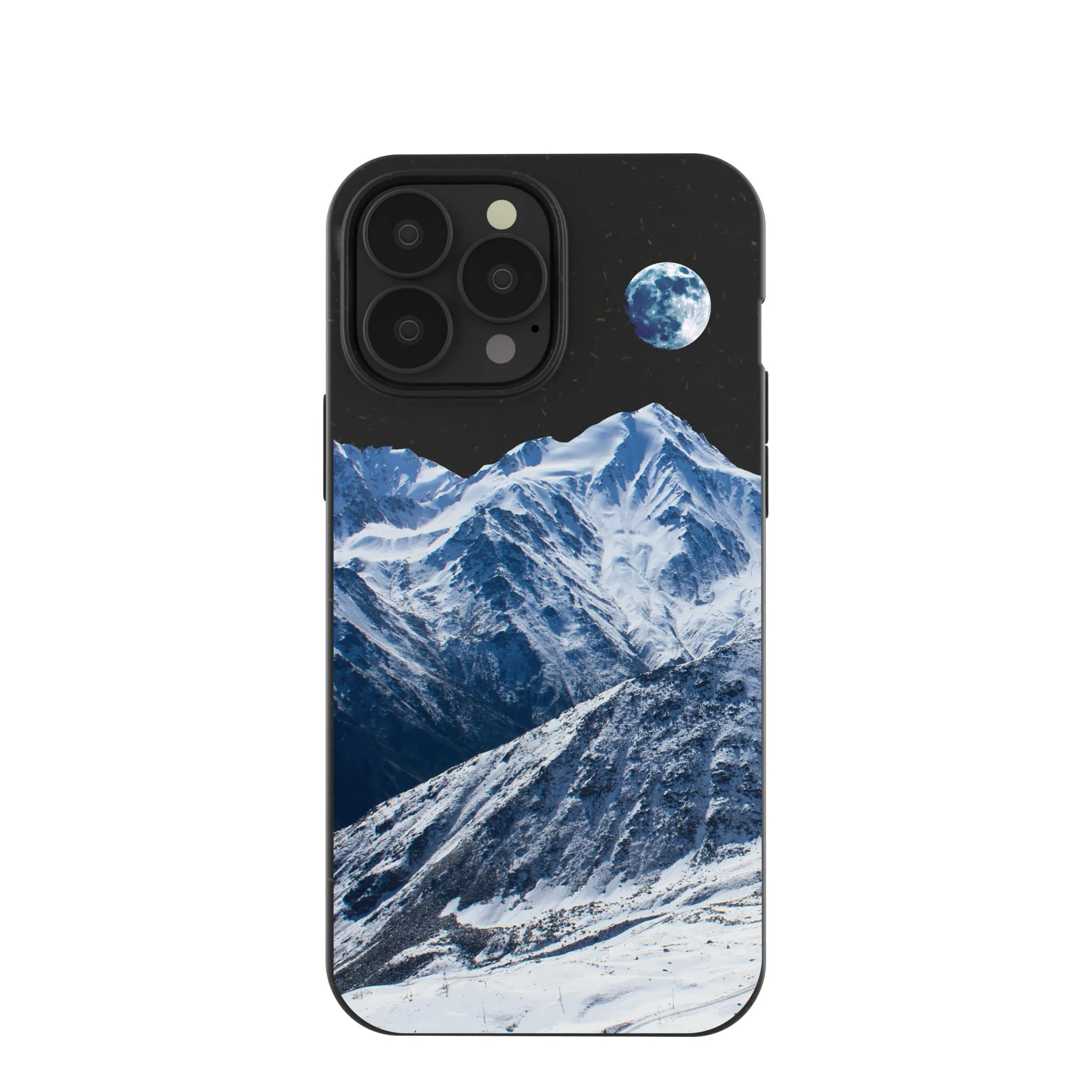 Marble Texture Scratch Guard Black Night Slopes iPhone 13 Pro Max Case