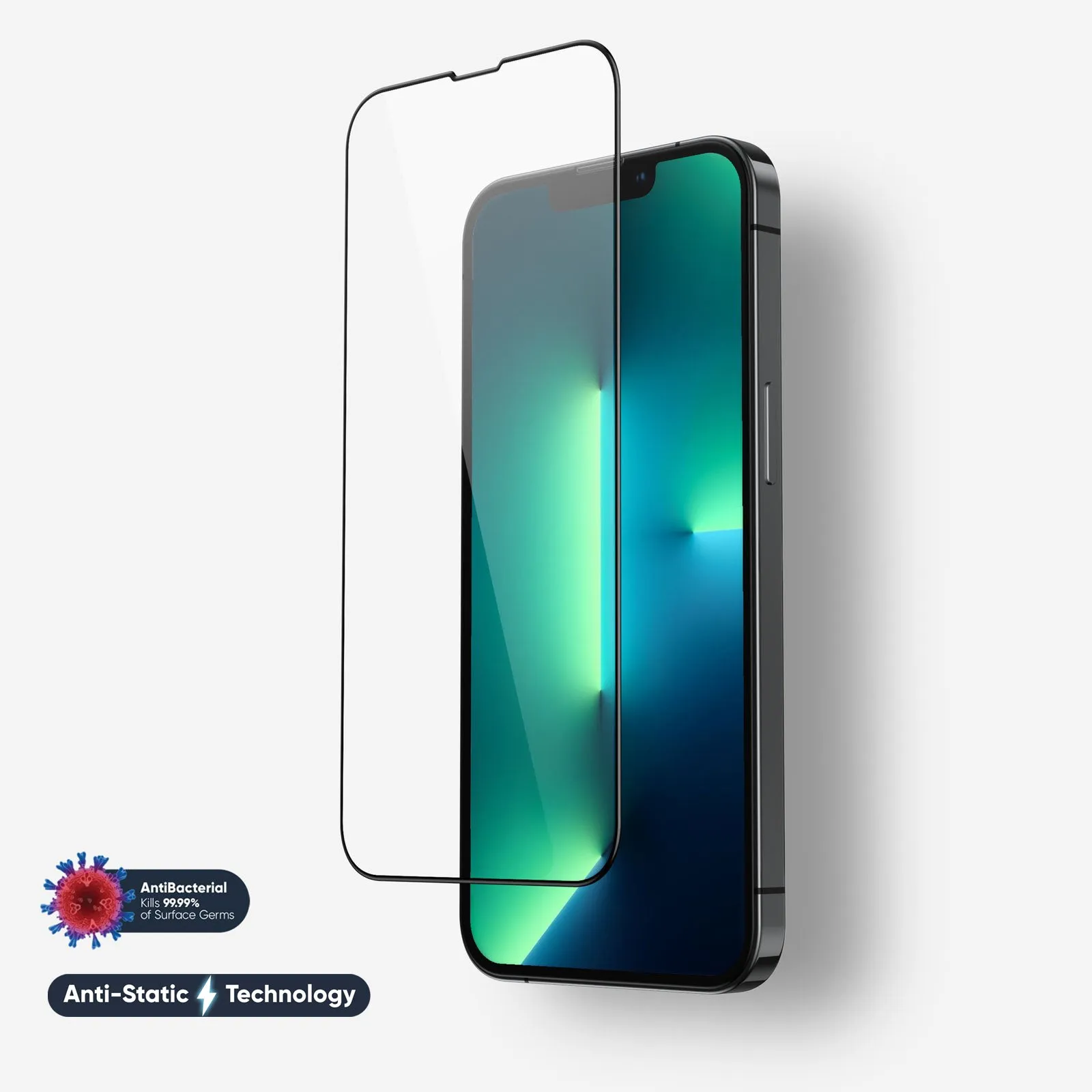 NanoArmour for iPhone 13 Pro Max Screen Protector | No Yellow or Blue Tint Device Shielding Nano Protection Guard