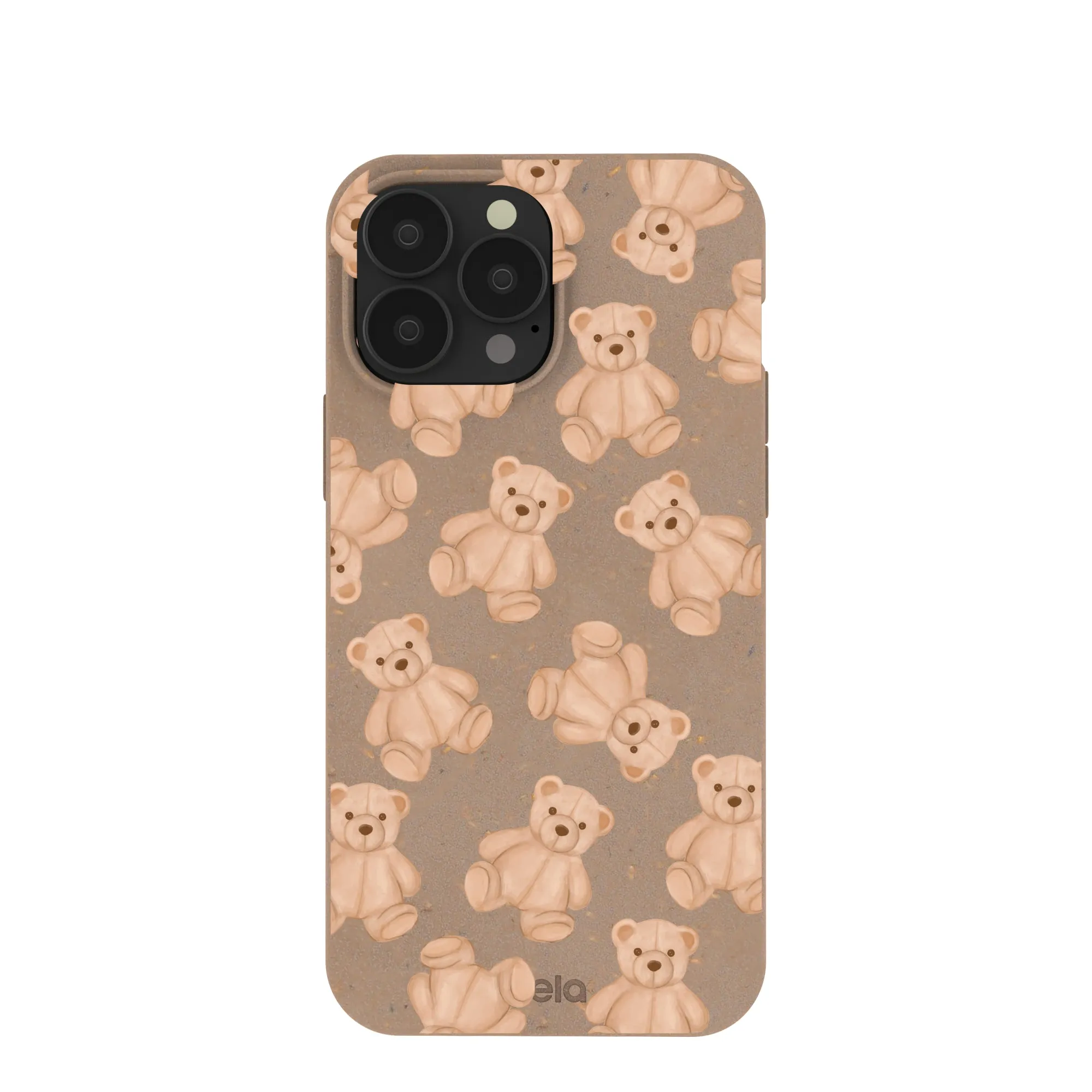 Elegant Surface Comfort Edge Chocolate Brown Teddy Love iPhone 13 Pro Max Case