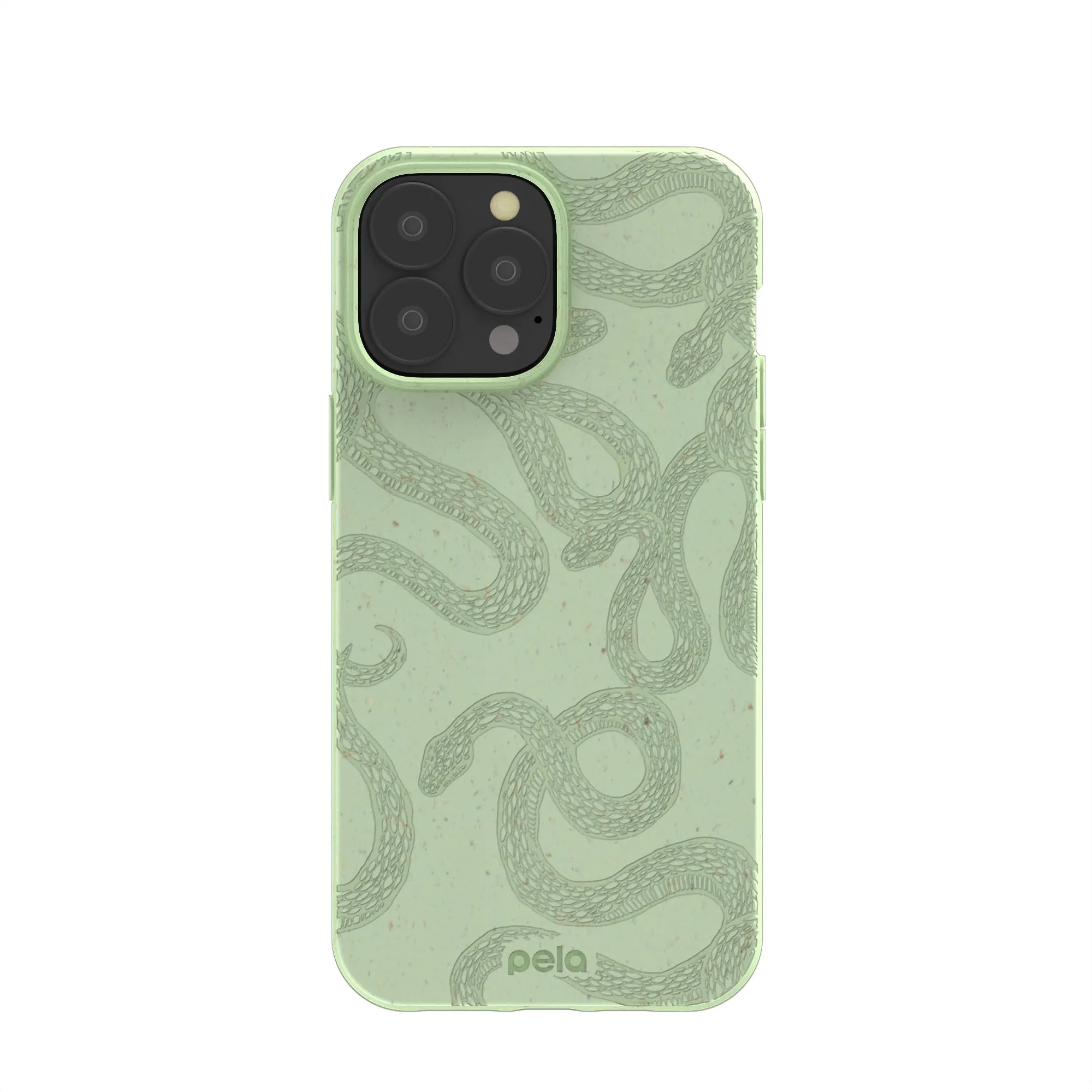 Durable Build Sage Green Snaky iPhone 13 Pro Max Case