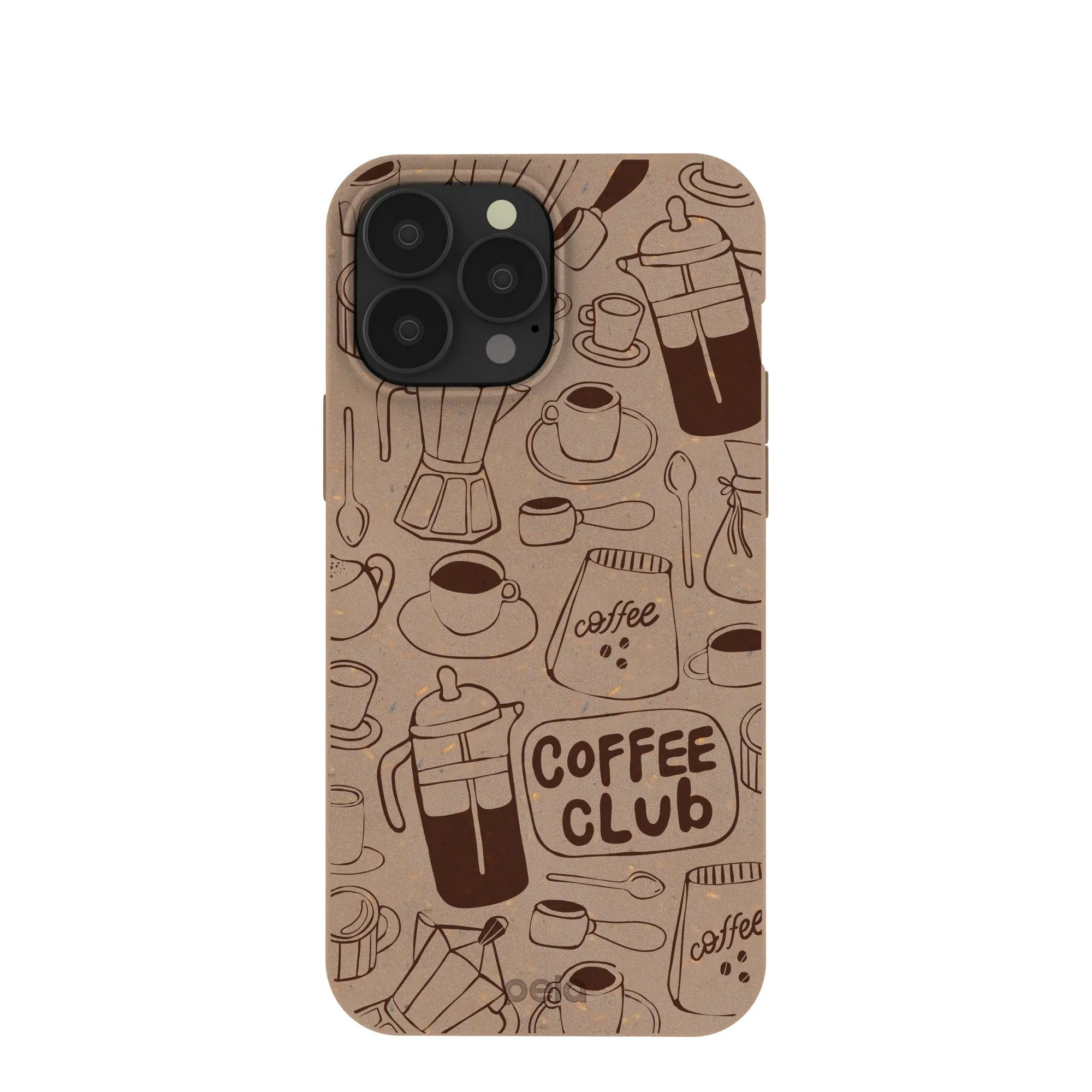 Color Layer Chocolate Brown Coffee Club iPhone 13 Pro Max Case