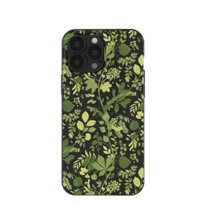 Black Evergreen iPhone 13 Pro Max Case Polished Finish Texture