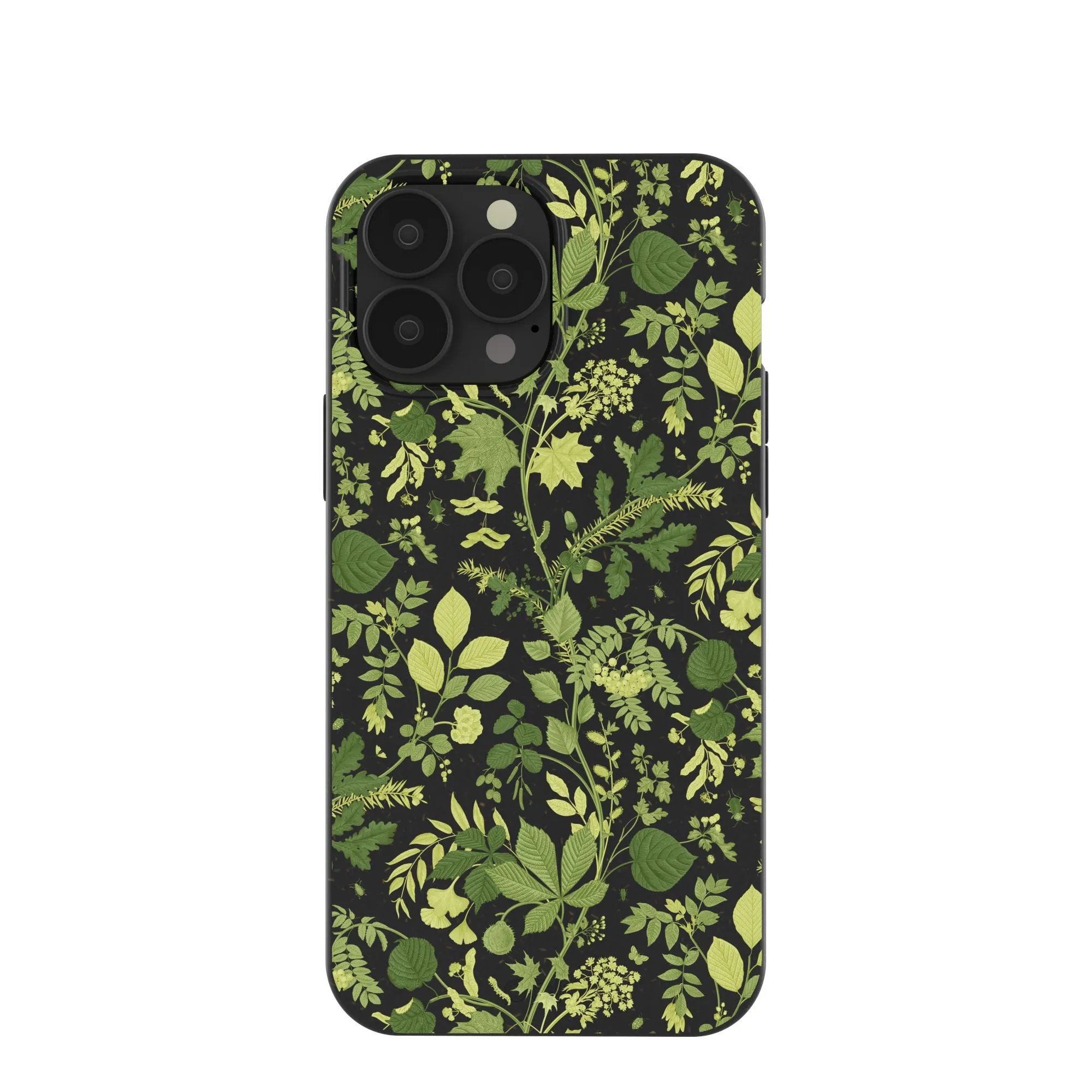 Black Evergreen iPhone 13 Pro Max Case Polished Finish Texture