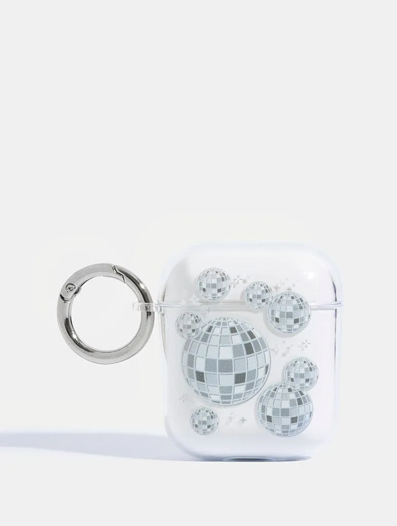 Lightweight Rubber Case Tech Gadget Protector Disco Ball AirPods Case