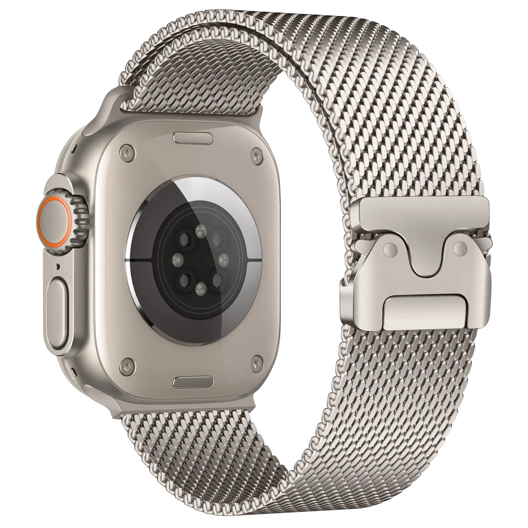 Apple Watch Modern Milanese Strap (Starlight) Waterproof Design