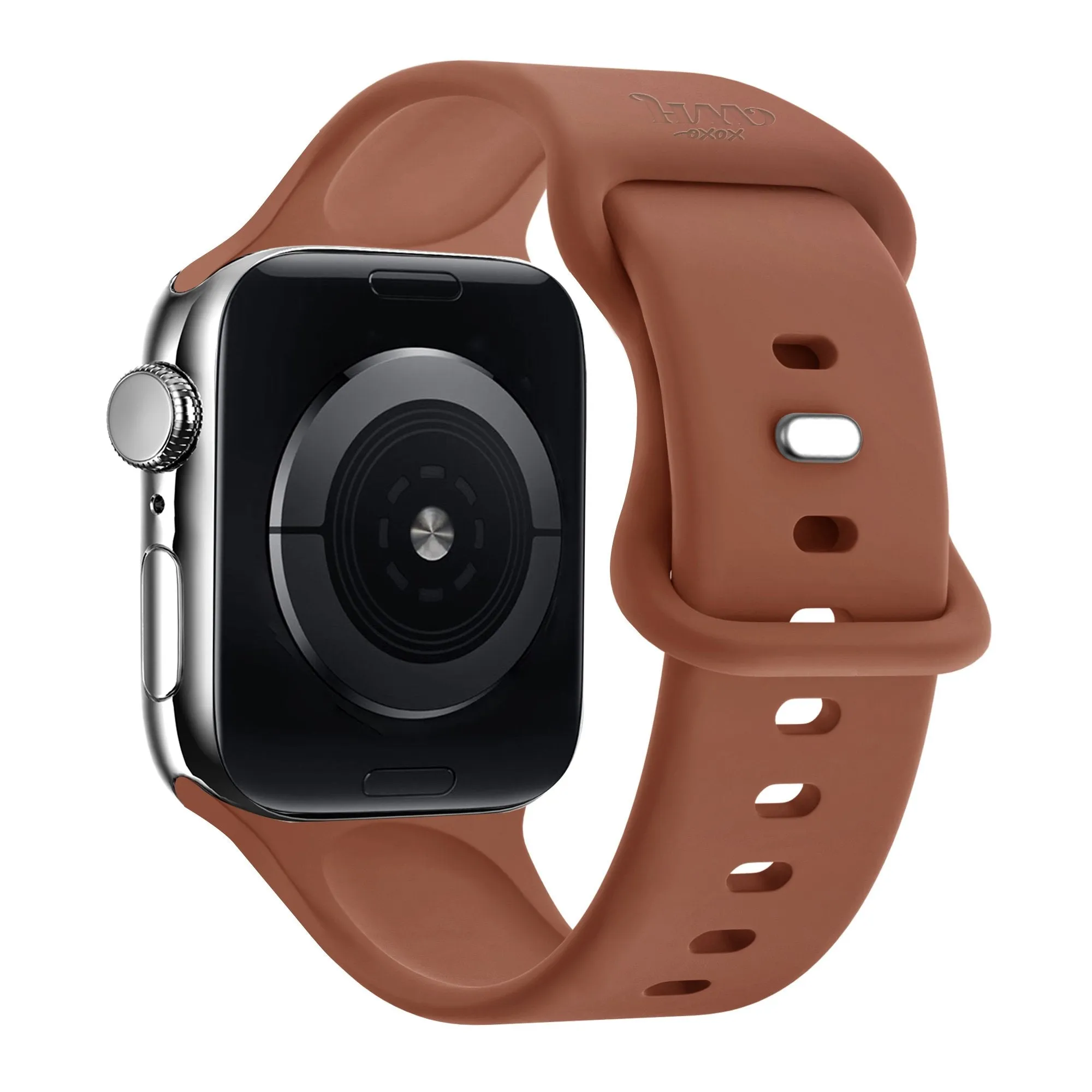 xoxo Wildhearts Apple Watch Silicone Strap (Brown) Comfortable Design Simple Look